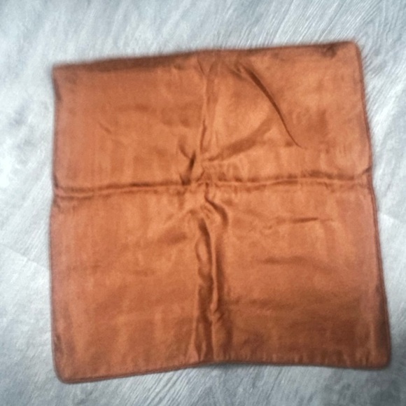 Vintage Dun Huang Beijing 16” Asian Silk Pillow Cover Embroidered Floral Bronze - Picture 2 of 7